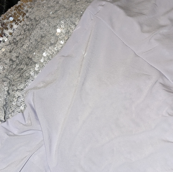 Custom made sequence light stretch mermaid style dress.  Size 12/14 Maxi Dress - Picture 8 of 12